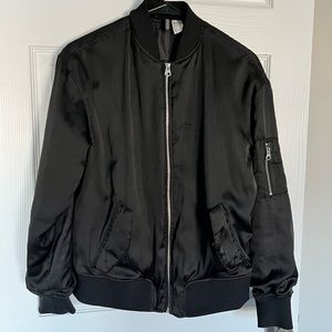 Black bomber jacket